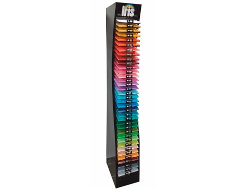 Expositor guarro metalico vazio 36 estantes para cartolina iris din a4 185 gr 30x40x200 cm , Guarro , 152028 , 3148950001658